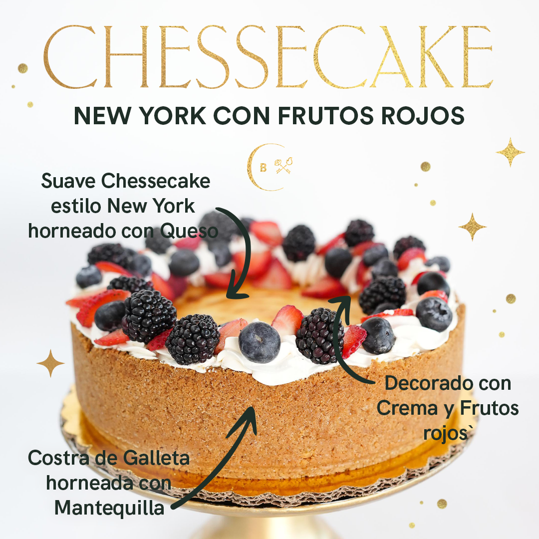 Cheesecake New York con Frutos Rojos