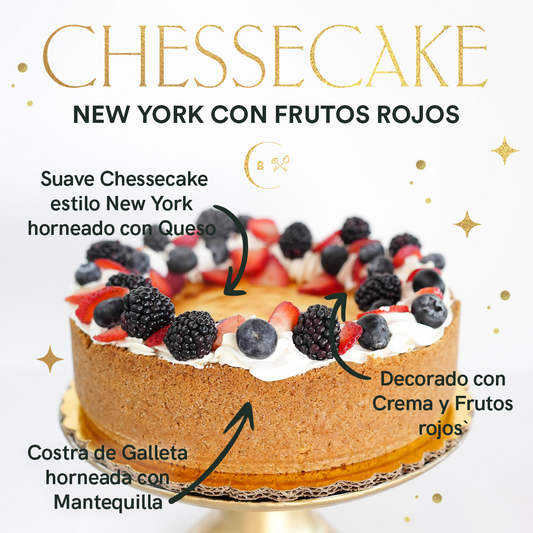 Cheesecake New York con Frutos Rojos
