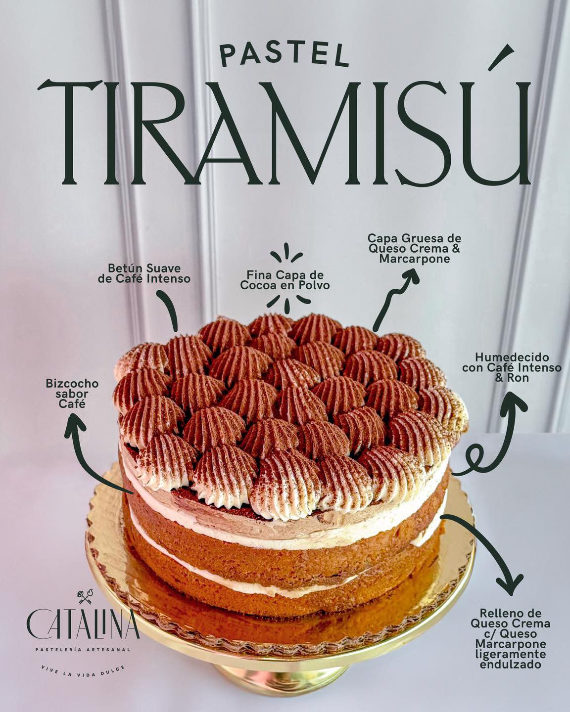 Pastel Tiramisú