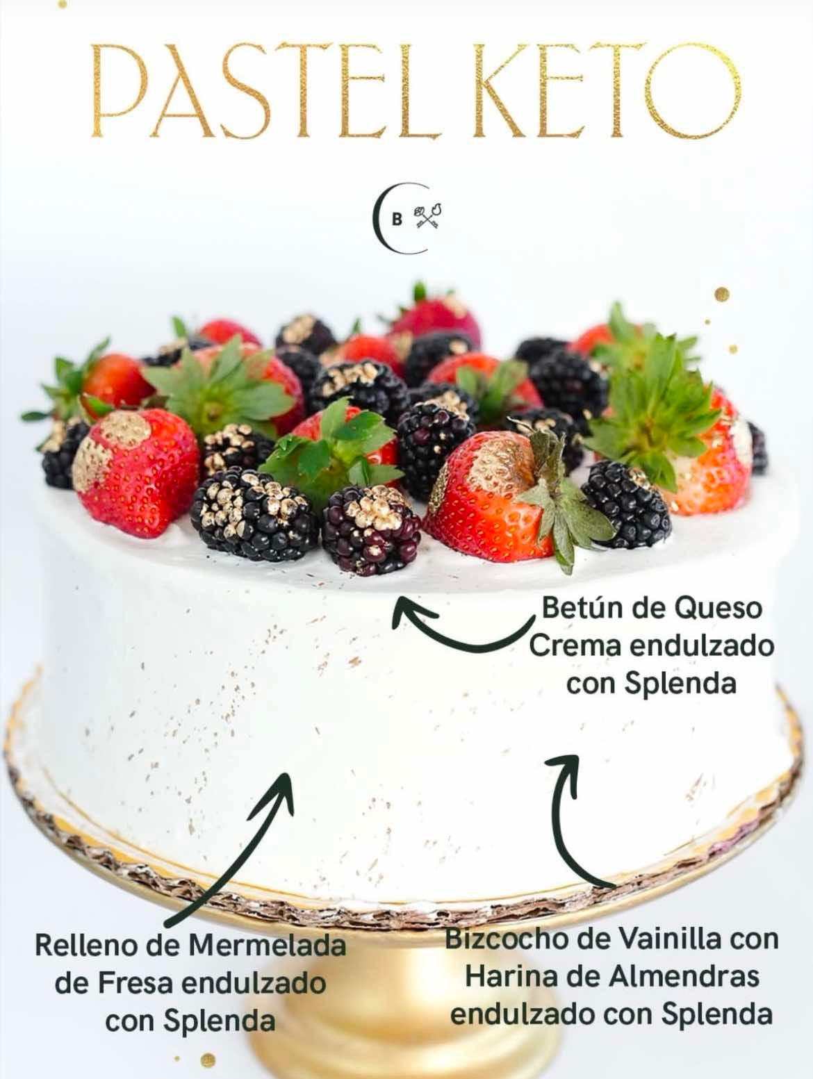 Pastel vainilla keto