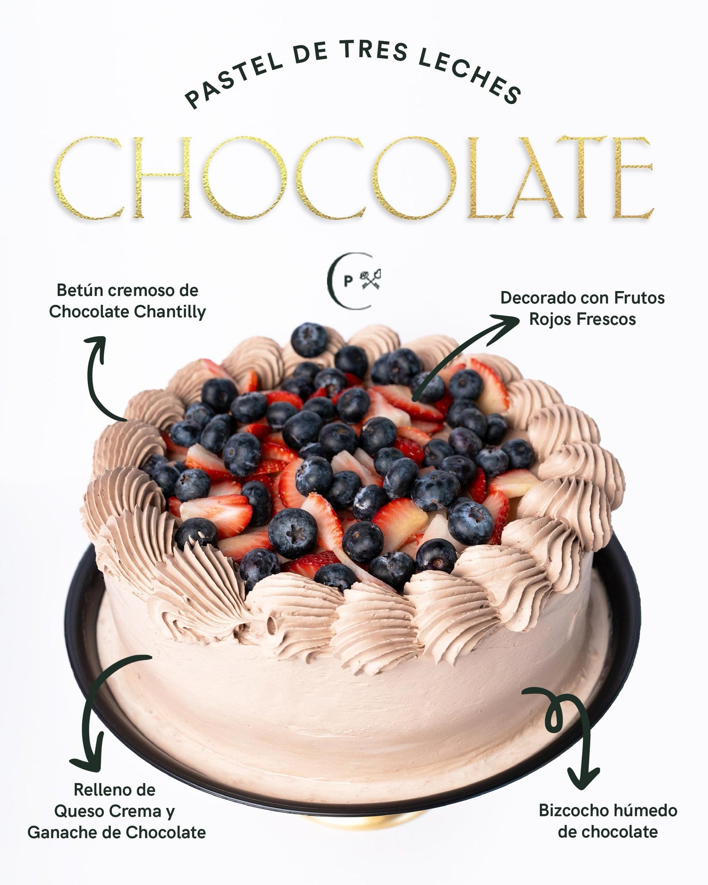 Pastel 3 Leches Chocolate